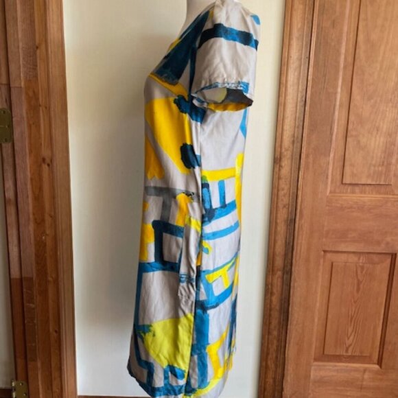 SEE BY CHLOE Vintage Silk Short Sleeve Mini Sheath Dress - Picture 3 of 17